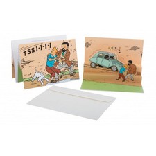 Carte postale Pop-Up Tintin