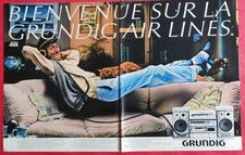 Publicité de presse: Chaine GRUNDIG Air Lines - Parfum KEOPS - Bottes GO WEST
