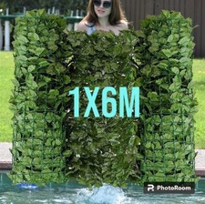 1 x 6 M haie artificielle lierre faux clôture filet cachant les fausses feuilles