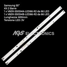 KIT 2 BARRES STRIP 66 TV LED SAMSUNG BN96-39595A BN96-39596A UE55KU UK55MU