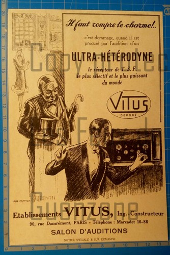 Tsf radio ultra - radio, heterodyne