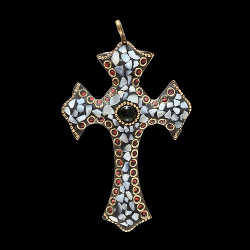 Pendentif croix boho fait - croix,