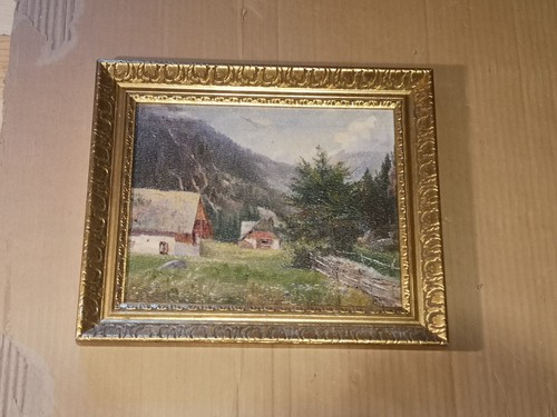 Tableau huile paysage - tableau,