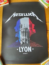 Metallica poster edition limitée concert Lyon 2017