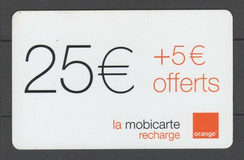 Recharge mobicarte 25 - la,