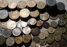 LOT 1.480KG pièces monnaie LIRA livres TURQUE kurus TURQUIE TURC istanbul ANKARA