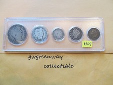 1909 Argent Naissance Année Kit 5 Pièces (Autres Ans Aussi)
