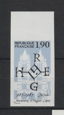 1ER CHOIX! SUPERBE TIMBRE NON DENTELE NEUF LUXE N** Y&T N°2478 HUGUES CAPET C15€