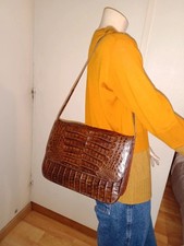 Vintage beau sac cuir anse