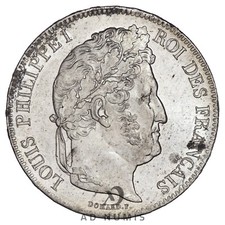 France 5 francs 1838 W
