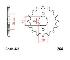 Pignon Sortie Boite Avant 14