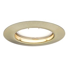 LED Luminaire Projecteur Spot Laiton Brossé Rond Rigide 3W GU10 Blanc Chaud