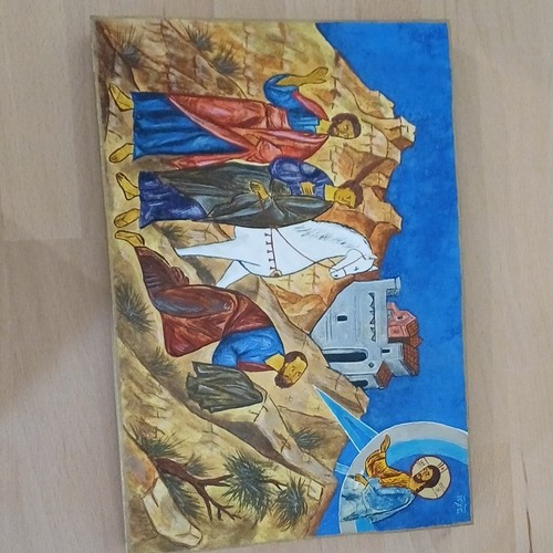 Peinture icône religieuse sur - icône,