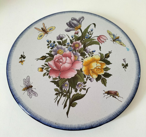 Grande assiette décorative - , en