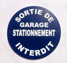 panneau SORTIE DE GARAGE