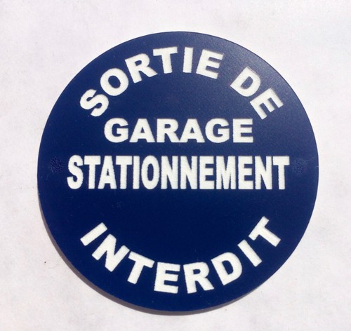 Panneau sortie garage - panneau,