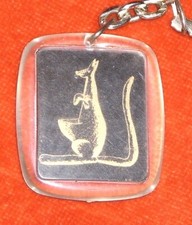 Porte-clés Key ring Super-Centre Paris-Sud Place France MASSY Kangourou Kangaroo