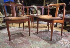 4 chaises Juliane palissandre ou teck Johannes Andersen Vamo scandinave 1960