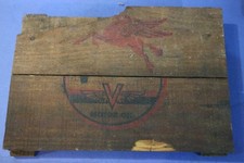 Ancienne facade de caisse de bidon d' huile AUTOMOBILIA VEEDOL & MOBILOIL