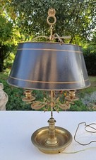LAMPE BOUILLOTTE STYLE EMPIRE AIGLE EN BRONZE ET ABAT-JOUR EN TÔLE