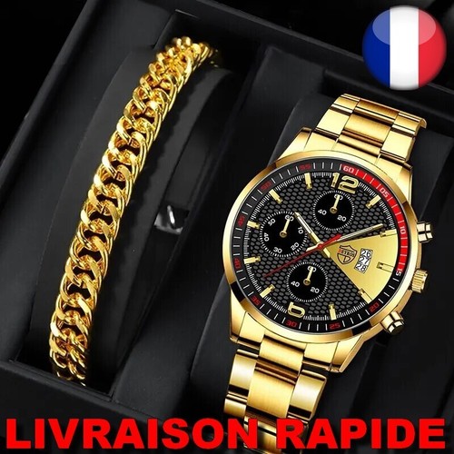 Montre quartz gourmette - quartz,