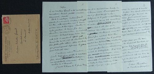 Gabriel hanotaux autographe - autographe, /