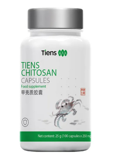 Chitosan tiens 100 gélules - chitosan,