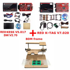 ? KESS V5.017 + KTAG V7.020 MASTER + BDM FRAME | OBD2 RED | FLASHAGE ILLIMITÉ
