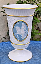 Beau vase ancien en porcelaine FRANKLIN MINT / THE LADY AND THE UNICORN