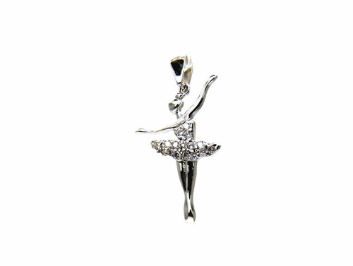 Pendentif blanc 18kt - pendentif, or