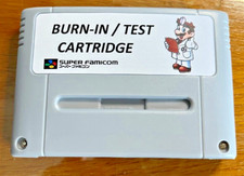 SNES SFC Cartouche - Burn in Test Service Cart Super Nintendo Famicom EUR/JAP/US