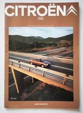 1981 Citroen GSA Special Club Pallas  X3 Breaks French Sales Brochure
