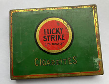 ancienne boite en fer lucky strike