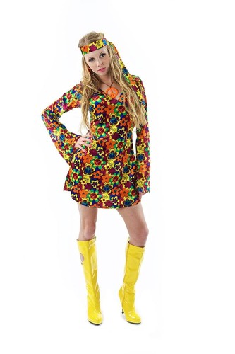 Costume adulte hippie - costume, femme