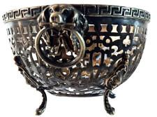 BOL à CAVIAR-CONFITURIER METAL ARGENTE RAFRAICHISSOIR ANCIEN XIXème