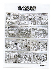 Carte postale TINTIN. Planche