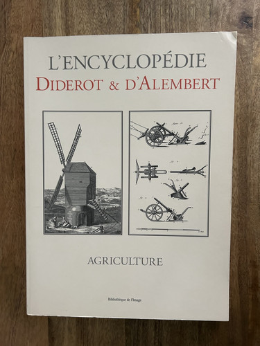 Encyclopédie diderot - l'encyclopédie, &