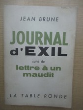 Jean Brune "Journal d'Exil