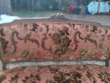 Banquette 3 places style Louis XV fin XIXe siècles + housse de protection