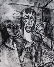 Le Christ partage le pain avec