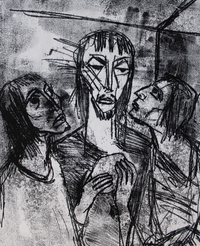 Christ partage pain avec - le,