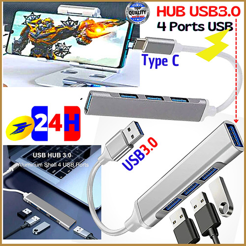 Usb hub3 4en1 type - type, male
