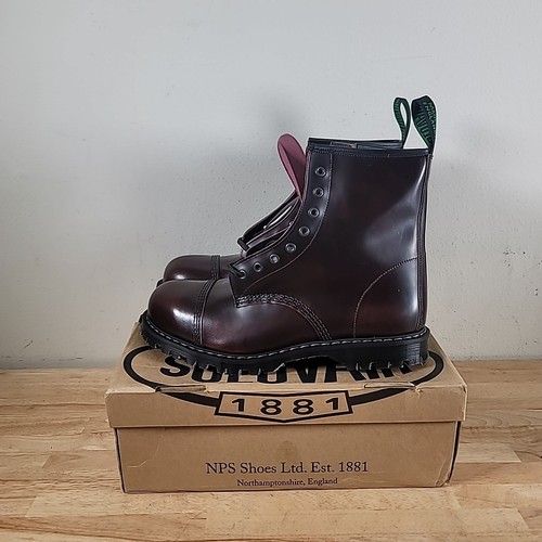 Solovair steel toe eye derby - steel,