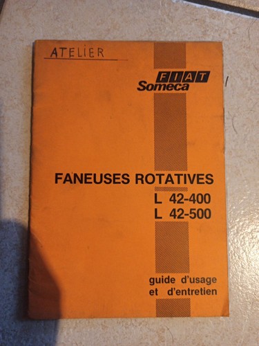 Livret fiat someca - fiat, faneuse