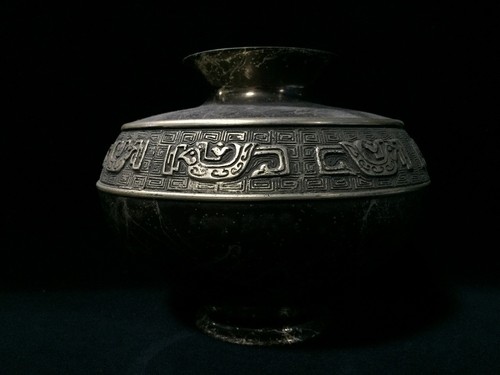 Vase noir style - style, chinois