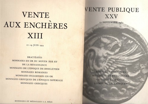 Catalogues numismatiques - catalogues, de