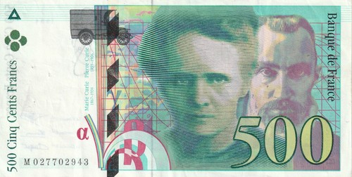 Billet 500 francs 1994 pierre - billet,