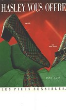 PUBLICITE ADVERTISING 1989 HASLEY chaussures ALICANTE sac ALBE/BASTIA tout cuir