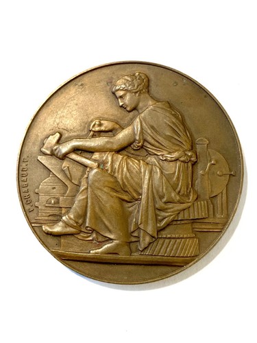 Médaille bronze dollfus mieg - bronze, dollfus-mieg