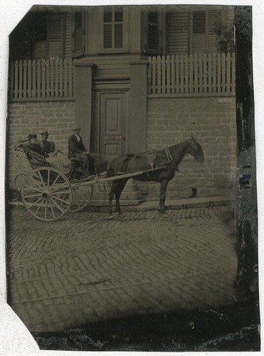 Ferrotype original calèche - ferrotype,